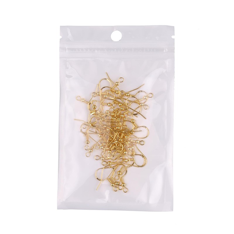14K Gold Earring Hooks 50 PCS - Hypoallergenic Jewelry Making