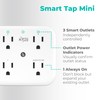 KMC Smart Tap Mini 2-Pack, 4-Outlet Wall Mounted Plug Adapter,