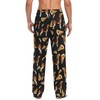 JUDIAN Beagle Pizza Men's Pajama Bottoms Soft Sleep Pant with
