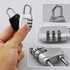 Lock with Combination Code, 4 Packs 3 Digit Anti-Rust Weatherproof