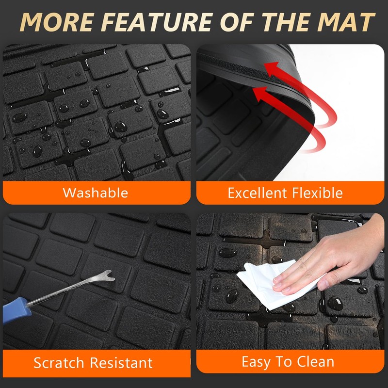 powoq Cargo Mat Compatible with 2022 2023 2024 2025 Mitsubishi