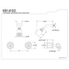 Kingston Brass KB141SO Twin Acrylic Handles Tub and Shower Faucet