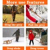 CSTHEN Deer Drag Strap and Harness, Heavy Duty Deer Dragging