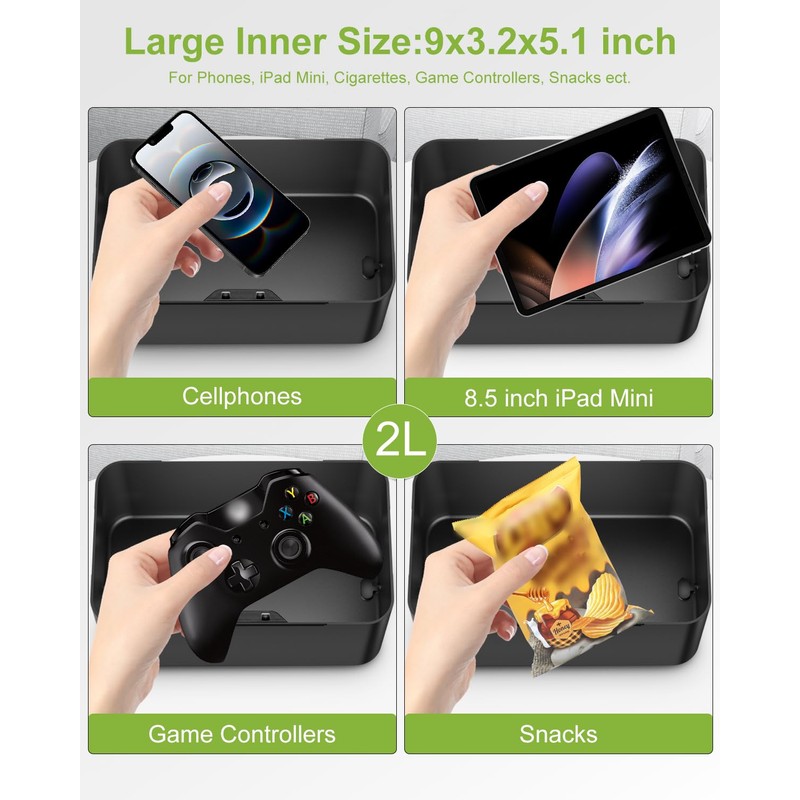 Safe Timed Lock Box, Phone Lock Box with Timer Unplug