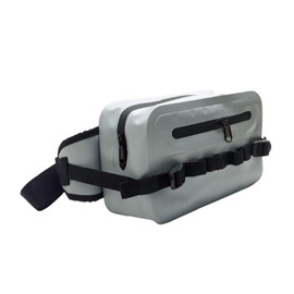 Milageto Waterproof Fishing Lure Bag Waist Pack Multifunctional Fanny Pack Fishing Rod Chest Bag, Bum Bag for Fishing Travel Outdoors, Gray