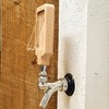 Beer Tap Handle with Removable Clear Cover Plate Label. Made