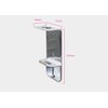 WALL MOUNT SINGLE DISPENSER CHROME HOLDER Ideal for CAREX 250ml