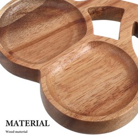 ABOOFAN Small Wooden Serving Tray Mini Cherry Shape Charcuterie Boards Serving Platters for Cookie, Snack, Cheese, Appetizer, Dessert, Party Food Dish