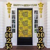 Beistle Foil 2025 Column Stand-Up NYE Decoration, New Years Eve