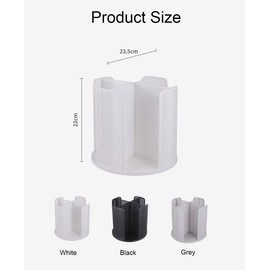 Hosoncovy Cups Holder 360 Rotating Paper Cup Dispenser,Cup Organizer for Home Kitchen Office Bar (Grey)