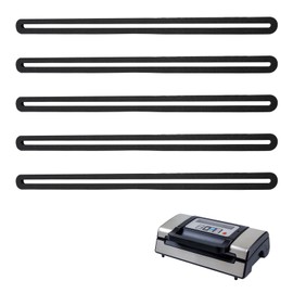 Kamrexi 5 Pack Foam Replacement Gaskets Compatible with Deluxe Food VS-12 Vacuum Sealer, 13.5x1.76x0.36 Size, Upper & Lower Sealing Food Gaskets