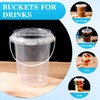 Drink Buckets with Lids and Straws for Party Hosts &