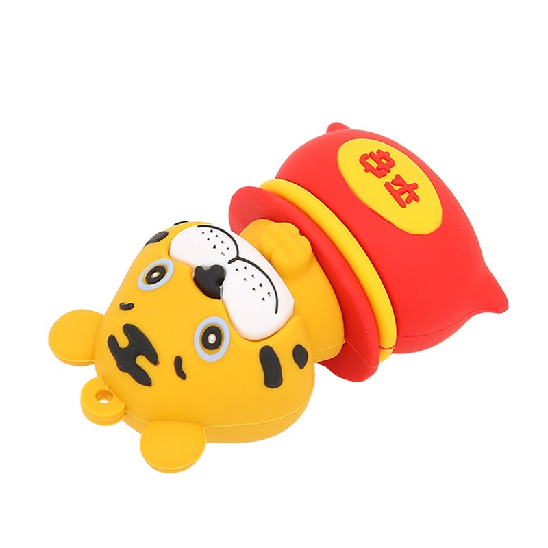 USB Flash Drive Cartoon Tiger Style USB2.0 Hot Swap Plug