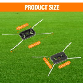 HUAREW 0.2inch/ 5mm String Trimmer Head, Electric Weed Eater Head Replacement Steel Wire Line Trimmer Spool Wire Weed Trimmer Head, Weed Wacker Attachment for Cordless Grass Trimmers (15Pcs)