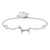 CUPENDA Dachshund Anklet Bracelets for Women Sterling Silver Dog Link