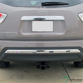 Class 3 III Black 2" Receiver Tube Rear Bumper Trailer Tow Hitch Towing Mount Compatible with 13-16 Pathfinder / 14-20 QX60