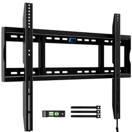 HOME VISION Heavy Duty Fixed TV Wall Mount Bracket, 264 lbs Capacity for 48-120 inch Extra Large Flat Screen Smart TVs, Max VESA 800x600 mm, Stud Spacing 12"-28", Low-Profile Flush Slim Design, HV8801