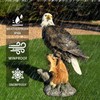 Noegrus 13.2" Real Eagle Statue, Funny Resin Bird Sculpture, Garden