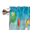 Homechoid Children's Day Curtain Valance for Windows/Living Room/Kitchen/Bathroom/Farmhouse, Kids Cartoon