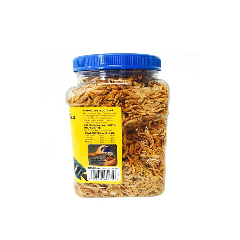 Zoo Med Large Sun-Dried Red Shrimp Aquatic Turtle Food 10