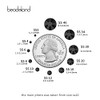 Beadsland 576pcs Flat Back Crystal Rhinestones Round Gems for Nail