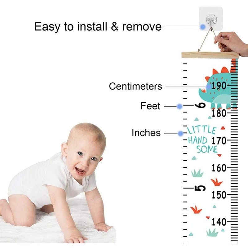 Viynran Child Growth Chart, Baby Growth Chart Kids Height Wall