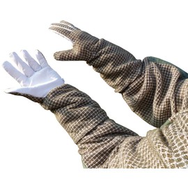 AGS Beekeeper gloves 3 layer ultra green ventilated bee keeping gloves beekeeping (XL)