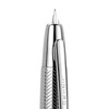 Jinhao 10 Series Press Fountain Pen Wavy Bright Chromium Retractable