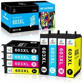 LeciRoba 603xl Printer Cartridges Replacement for Epson Printer Cartridges 603 and Epson 603xl Multipack for Epson XP 3100 XP 3150 XP 2100 XP 2105 XP 4100 XP 4150 Workforce WF 2810 WF2820 WF 2850 WF