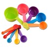 Rightox Measuring Cups and Spoons Food Graded Plastic Stackable Kitchen