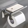 ArgenMex Porta-rollo De Rollos Sanitarios Acero Inoxidable Con Repisa