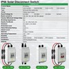 CNLONQ Solar Panel Disconnect Switch 20A 1000V DC PV Circuit