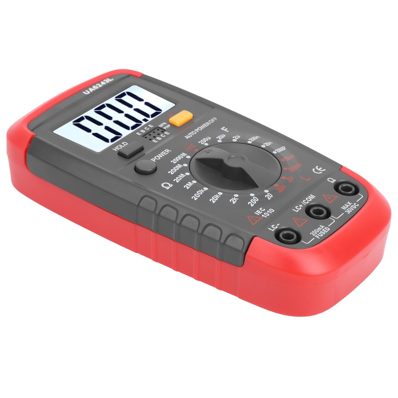 UA6243L Handheld LED Digital Multimeter Capacitance Meter Resistance Tester 1999