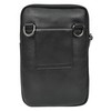 Men's Genuine Leather Multi-Pocket Travel Money Organiser Pouch HLG295 Black