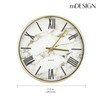 mDesign Modern Stylish Wall Clock for The Office, Bedroom, Kitchen,