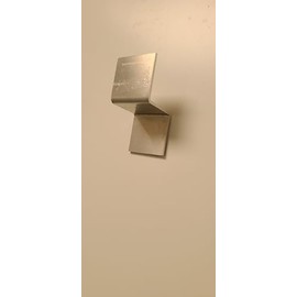 Z mounting Bracket 1x1x1x0.063 in Thick 5052-H32 Aluminum Without Fastener Bolt Screw Holes