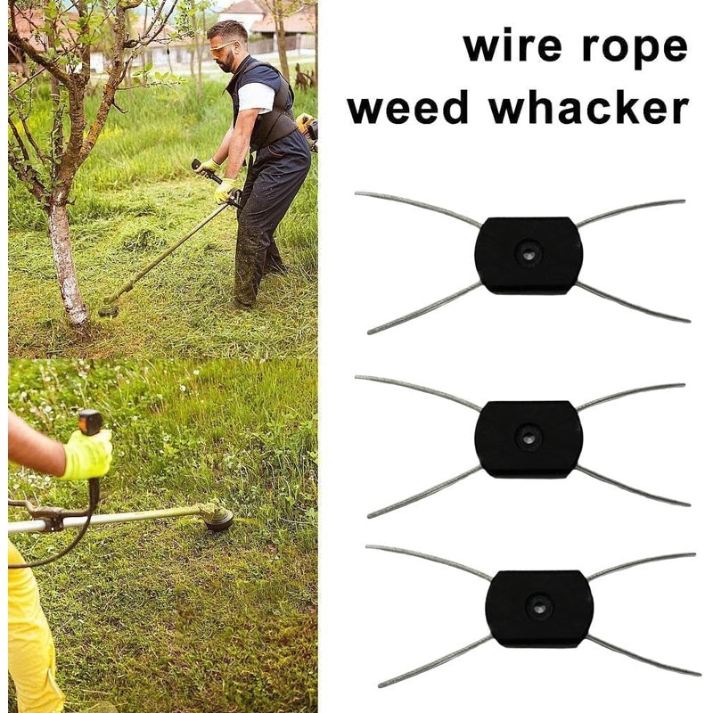 Kryoflare 3Pcs String Trimmer Replacement Head, Electric Weed Eater Universal