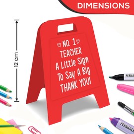 Teacher Thank You Gift Teacher's Desktop Desk Sign No. 1 Teacher Signs End of Year Thankyou Gifts