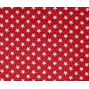 Richlin Fabrics Star Print, White on Red