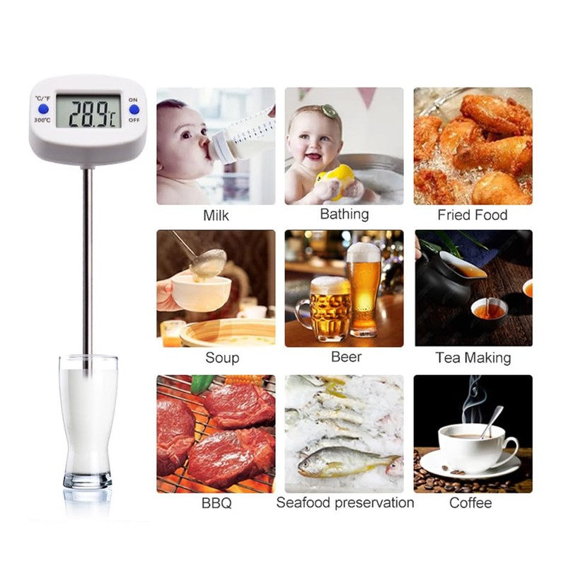 Green Blue GB382 Digital Food Thermometer Probe Kitchen Thermometer Temperature