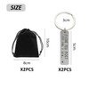 CYNOSURETECH 2 Keychains For Couples, With 2 Storage Bags, Driving