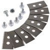akku-net 8 x replacement blades, blades for Mammotion Luba 1