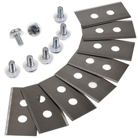 akku-net 8 x replacement blades, blades for Mammotion Luba 1 Luba 2 robotic lawnmower including screws