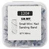 BESSIE Leabit mini sanding banding 120 grit 50p, 1 piece, gray / BESSIE 리아비트 미니 샌딩밴딩 120방 50p, 1개, 그레이