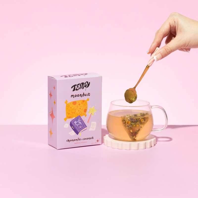Teapsy "Moondust" Tea | Chamomile, Coconut Tea | Bedtime Tea