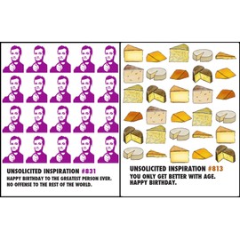 Quiplip UI64466PCK Unsolicited Inspiration Greeting Cards White 6 Pack