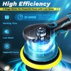 Saker Mini Cordless Buffer Polisher - 6 Inch Portable Polishing