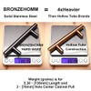 30 Pack Bronze Solid Cabinet Handles Drawer Pulls, 5.38-inch/136mm Length
