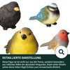 VERDOBA - Garden Decoration 4 Birds - Decorative Figures Made