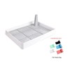 Litter Pan with Grid Dog Training Pan Cage with Toilet